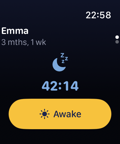 Wobbly sleep timer on Apple Watch